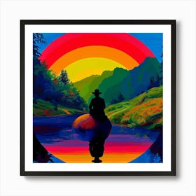 LGBTQ + Rainbow In The Sky Art Print