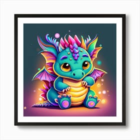 Cute Dragon 5 Art Print