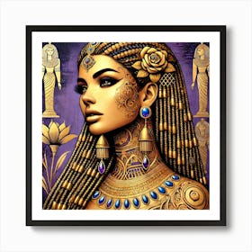 Egyptian Cleopatra Beauty Art Print