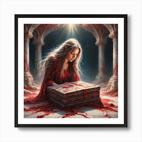 Book Of Blood Art Print