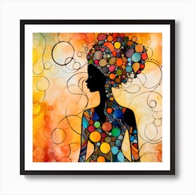 Abstract Of A Woman 5 Art Print