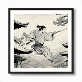 Samurai Art 67 Art Print