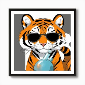 Tiger With A Bomb Affiche