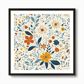 Floral Pattern 40 Art Print