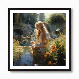 Flower Girl Art Print