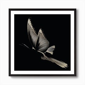 Strange Moth In Flight Art Print