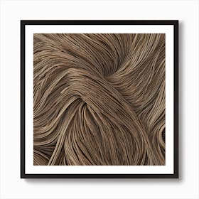 Wavy Hair Texture Art Print