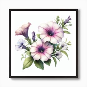 Flowers of Petunia Art Print