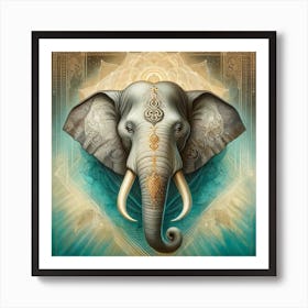 Elephant Canvas Art 1 Art Print