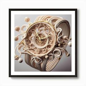 Watch Made Of Wire Art Print