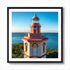 Lighthouse Stock Videos & Royalty-Free Footage 4 Art Print