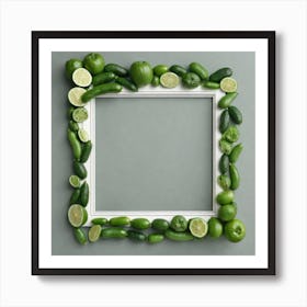 Frame Of Limes 1 Art Print