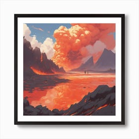 Lava Art 3 Art Print