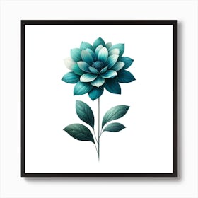 Blue Flower Art Print