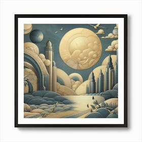 Moonscape 1 Art Print