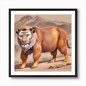 Yak Animal 9 Art Print