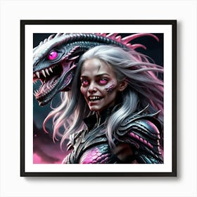 Pink Alien Art Print