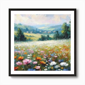 Meadow Of Flowers 1 Art Print