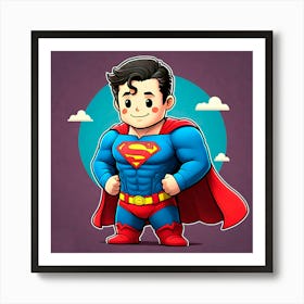 Junior Superman Art Print