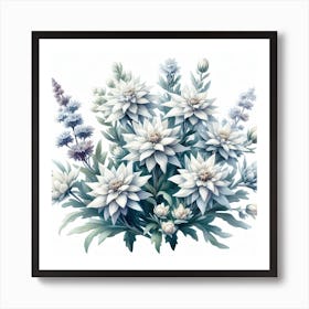 Flowers of Edelweiss 2 Art Print