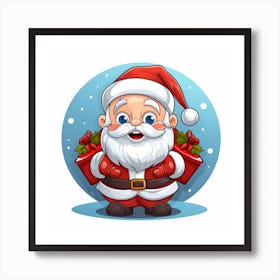 Santa Claus With Gifts 1 Art Print