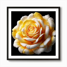 Lemon Rose Art Print