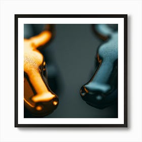 Bulls And Bears Art Print