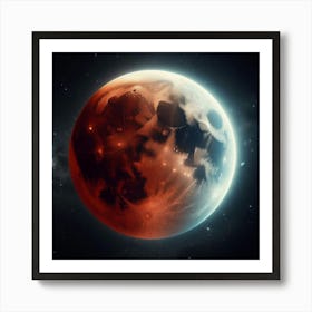 Red Moon Art Print