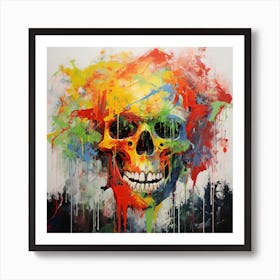 Skull Painting 11 Art Print