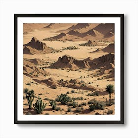 Vast Desert Art Print