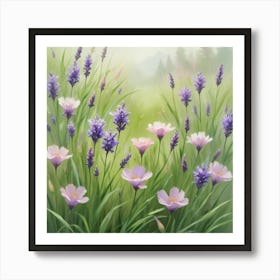 Lavender Meadow Art Print