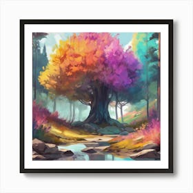 Tree In The Forest 3 Art Print
