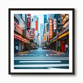 Asian City Street Art Print