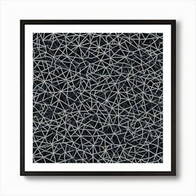 Abstract Black And White Pattern 5 Art Print