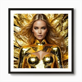 Golden Angel 2 Art Print