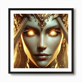 Queen Sorath Closeup Portrait Art Print