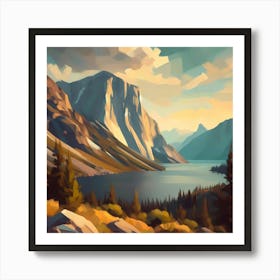 Landscape Painting 112 Art Print