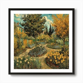 Garden By Vincent Van Gogh Art Print 0 Art Print