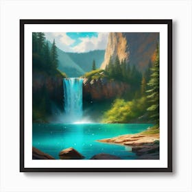 Waterfall 23 Art Print