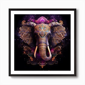Mystic Elephant Art Print