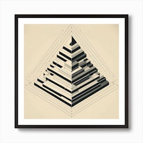 Geometric Pyramid Art Print