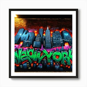 New York Graffiti 1 Art Print