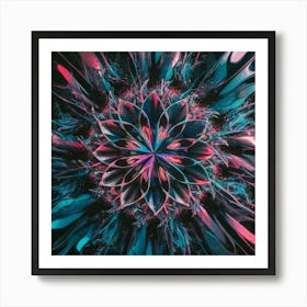 Abstract Flower 3 Art Print