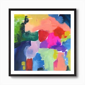 Abstract Painting with Colors N.o 3 Art Print