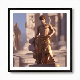 Statue Of Aphrodite 2 Art Print