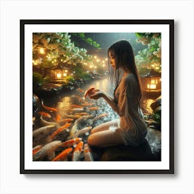 Koi Pond 6 Art Print