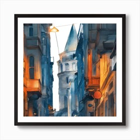 Galata Tower - Istanbul Art Print