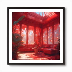 Red Room 2 Art Print