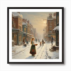 Christmas In The City Art Print