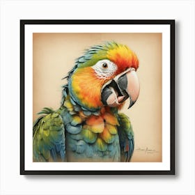 Parrot Canvas Print 2 Art Print